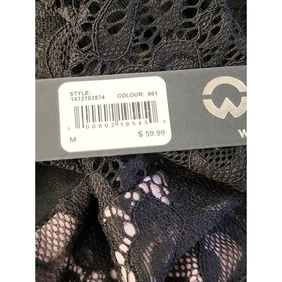 NWT Warehouse One black pink lace dress. MEDIUM - Picture 4 of 4